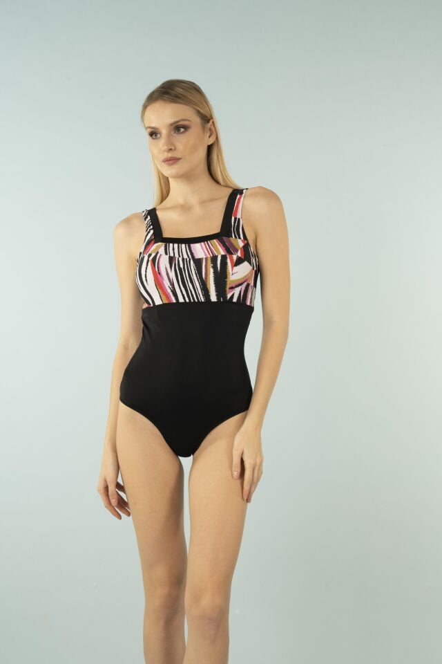 Estiva Kare Yaka Mayo - Siyah