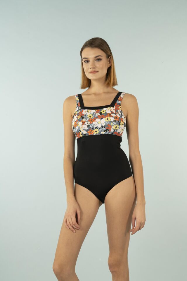 Estiva Kare Yaka Mayo - Siyah