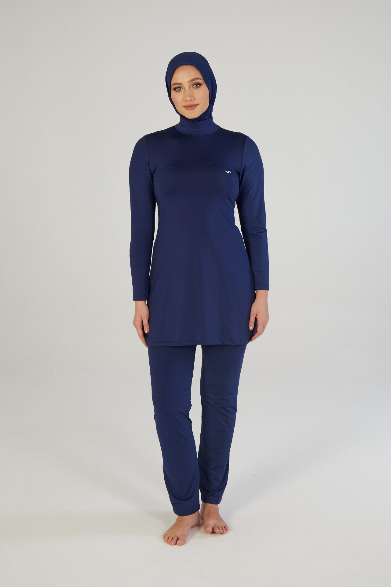 Estiva Kadın Tam Kapalı Düz Tesettür Mayo