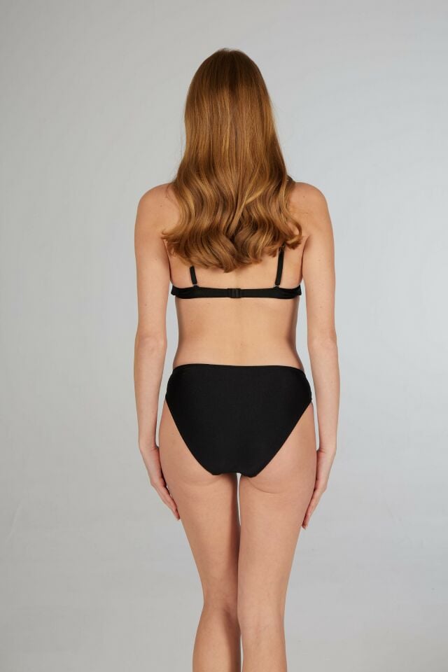Estiva Geniş Bantlı Toparlayıcı Üçgen Bikini Takımı - Siyah
