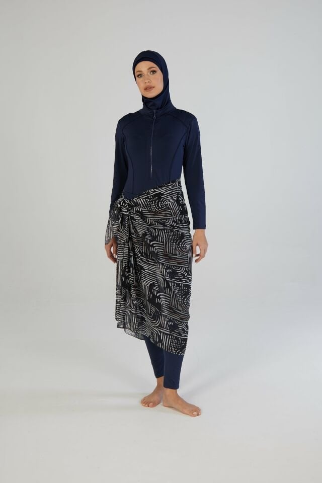 Estiva Lineer Desenli Şal Pareo