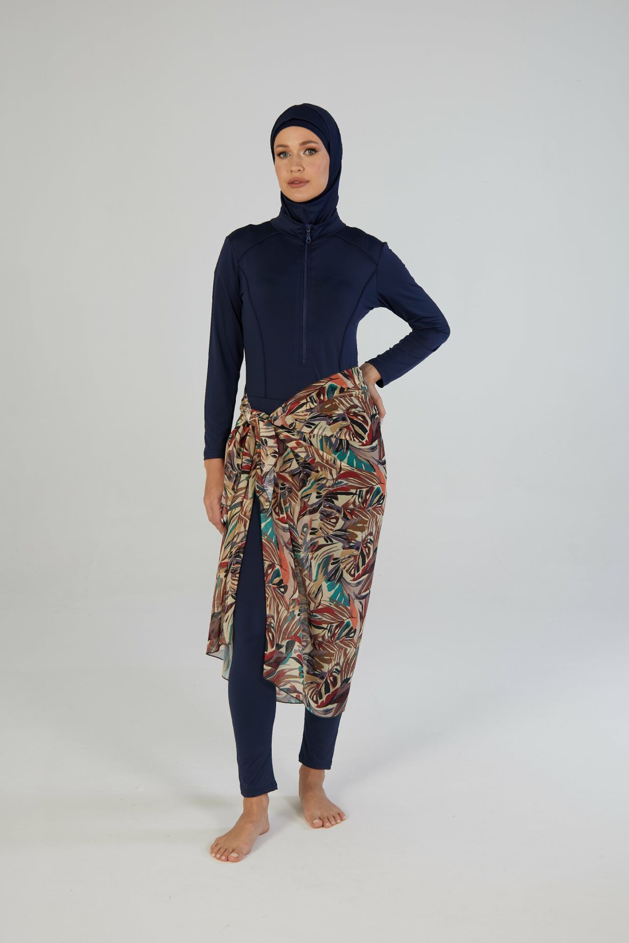 Estiva Leafy Desenli Şal Pareo