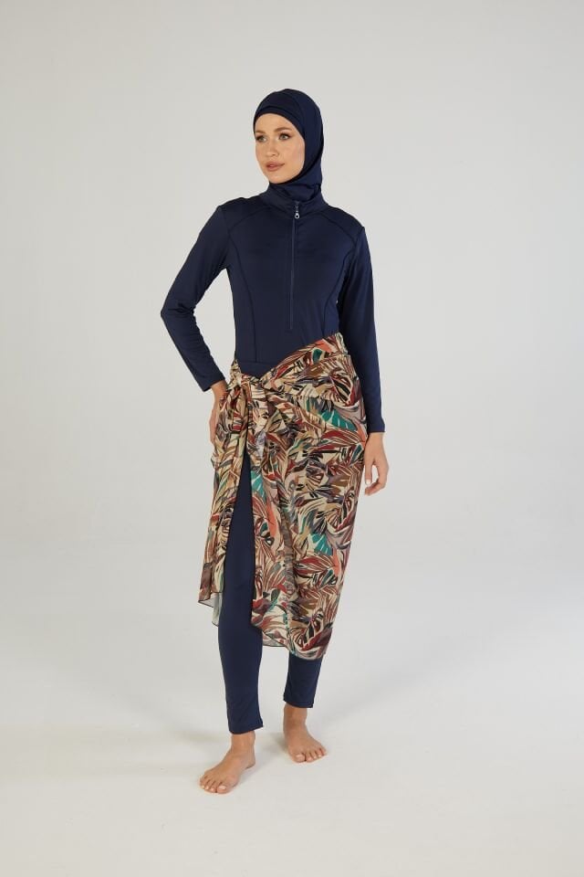 Estiva Leafy Desenli Şal Pareo