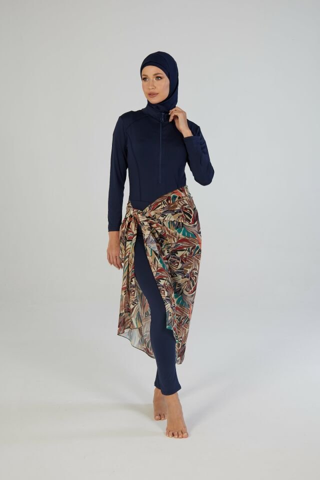 Estiva Leafy Desenli Şal Pareo