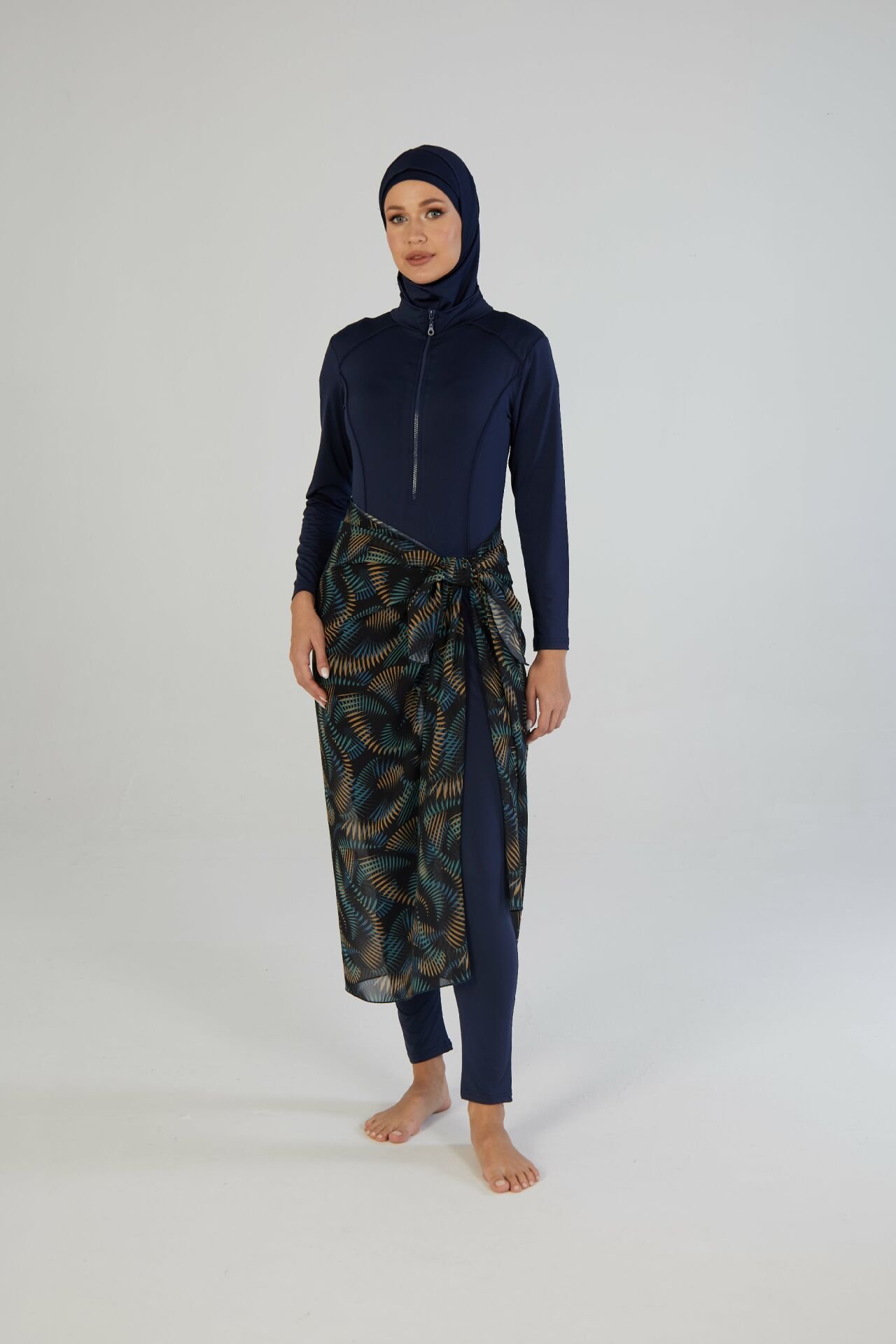 Estiva Tropikal Desenli Şal Pareo