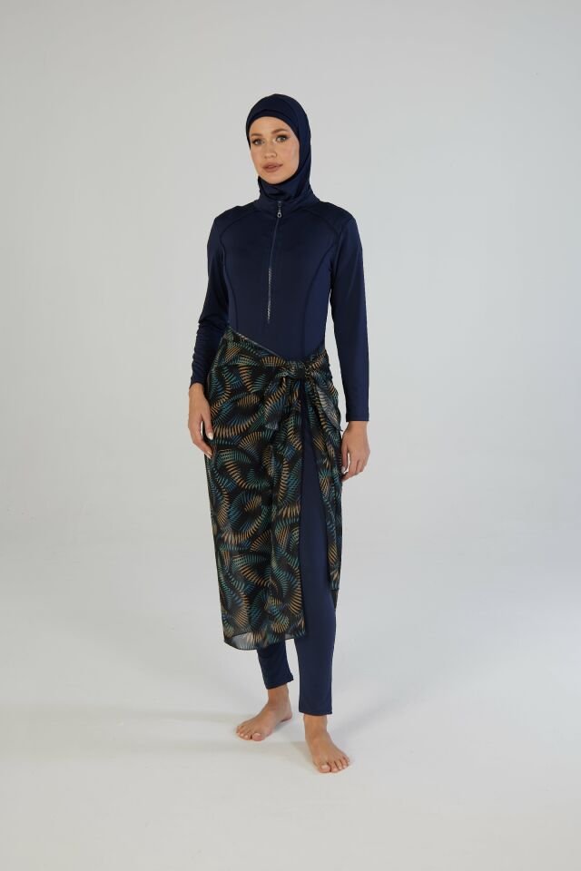 Estiva Tropikal Desenli Şal Pareo