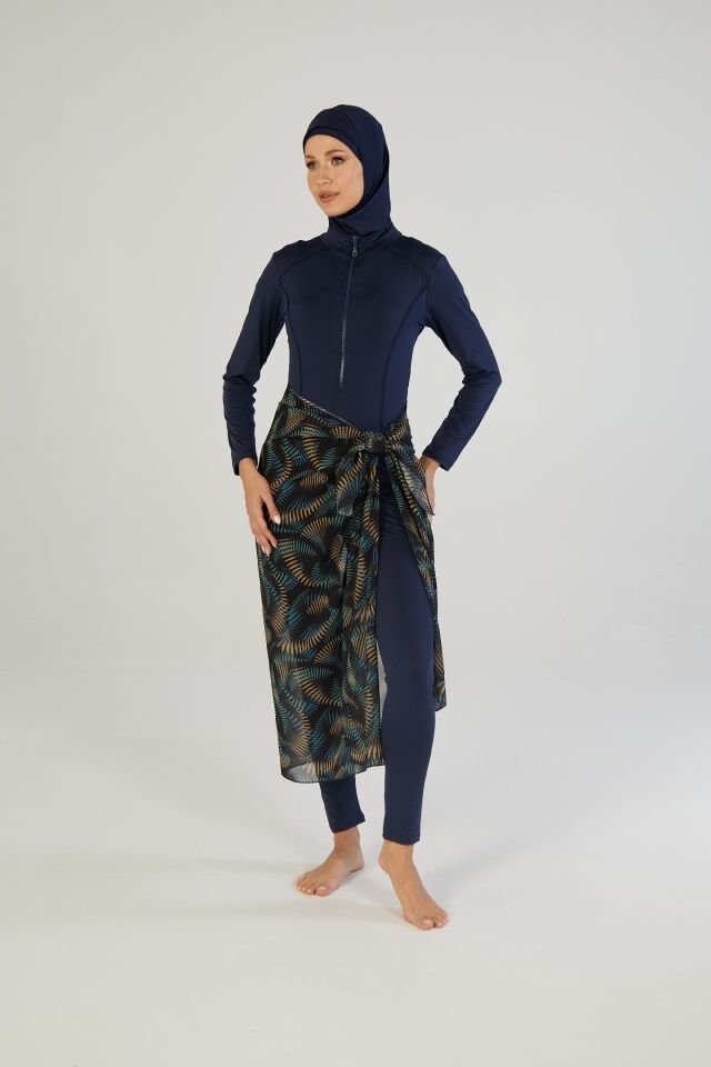 Estiva Tropikal Desenli Şal Pareo