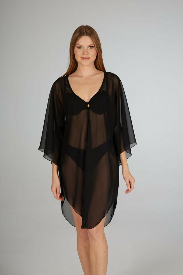 Estiva Yarasa Kesimli Şifon Pareo