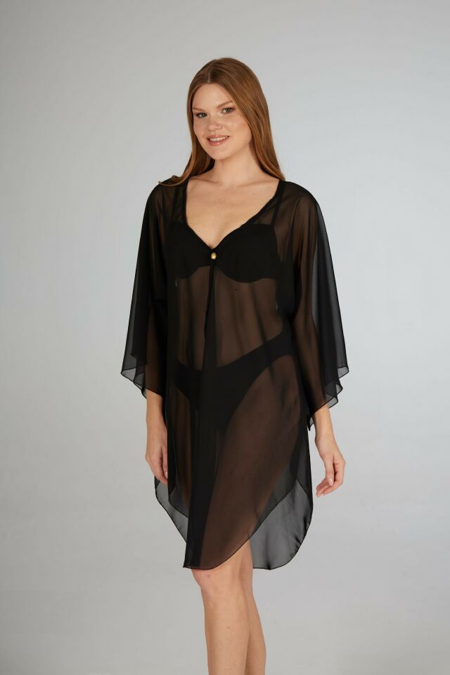 Estiva Yarasa Kesimli Şifon Pareo