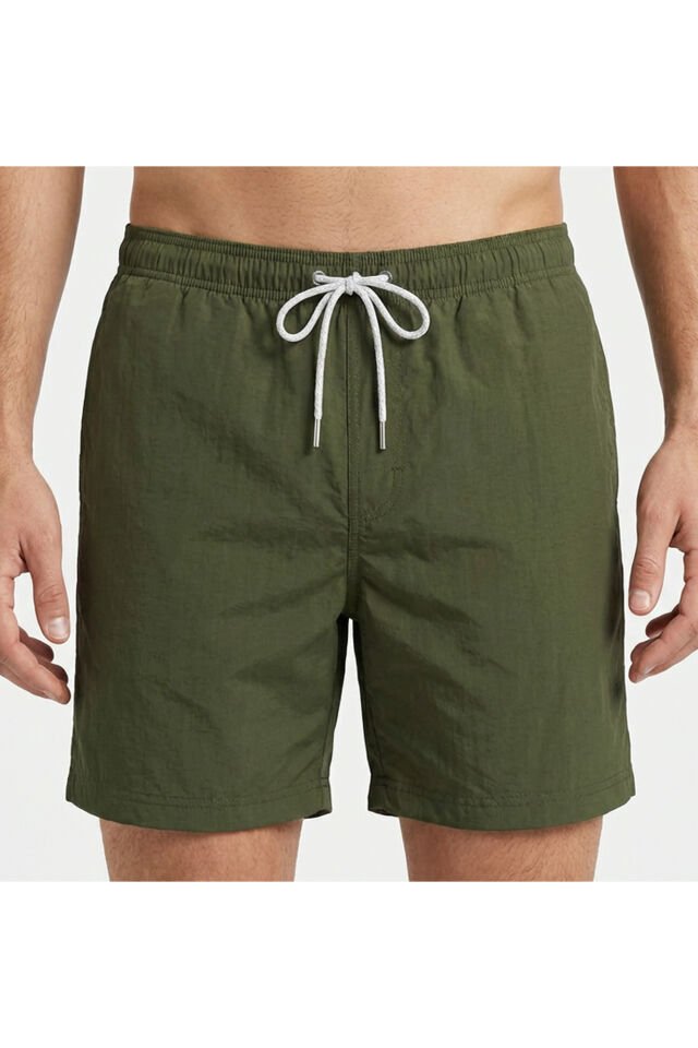 Estiva Erkek Tek Renk Tactel Deniz Şortu Battal