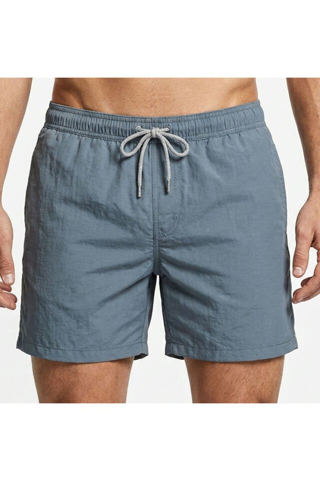 Estiva Erkek Tek Renk Tactel Deniz Şortu Battal