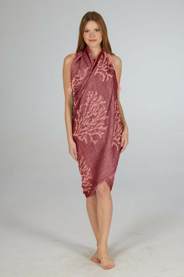 Estiva Dal Desenli Kenar Püsküllü Peştamal