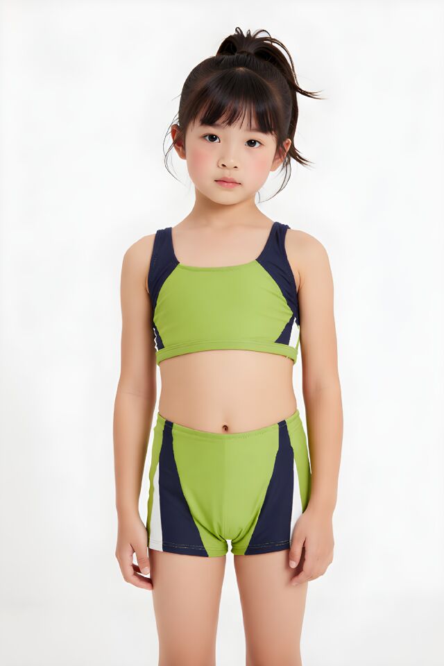 Estiva Kız Çocuk Boxer'lı Yüzücü Bikini Takımı