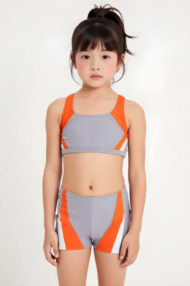 Estiva Kız Çocuk Boxer'lı Yüzücü Bikini Takımı