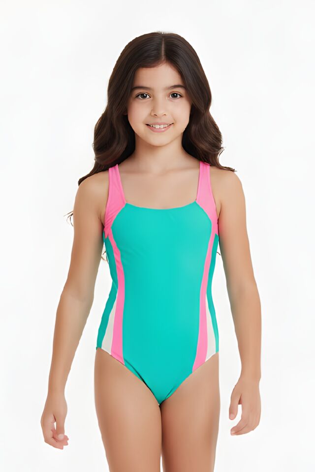 Estiva Kız Çocuk Yüzücü Mayo