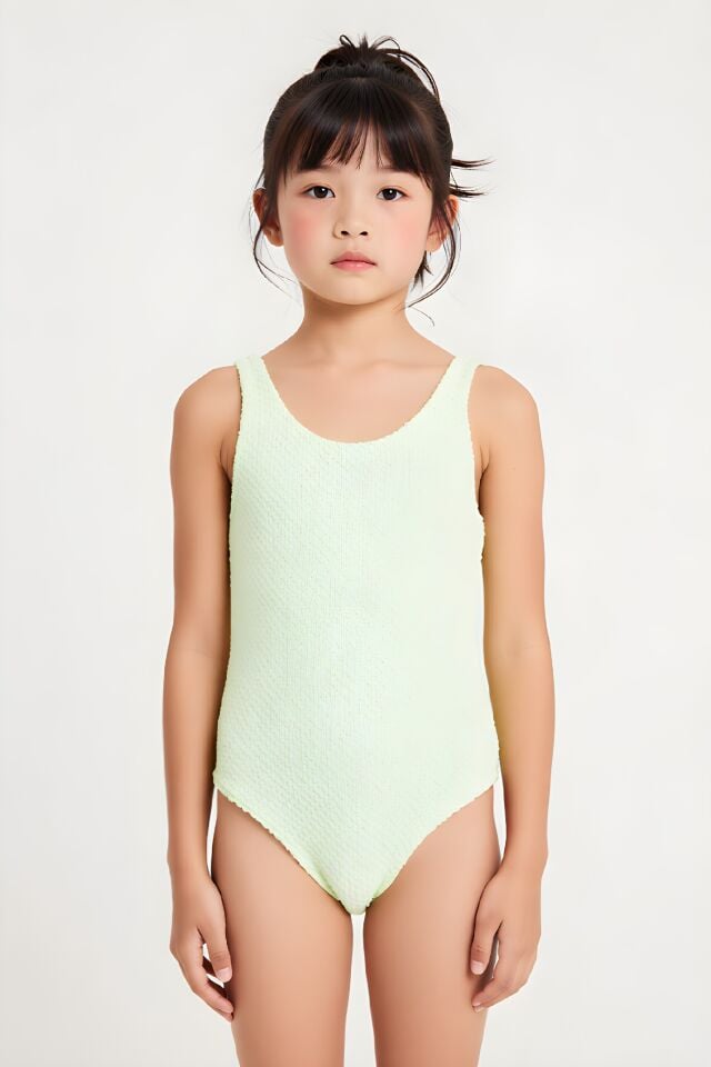 Estiva Kız Çocuk Desenli Mayo