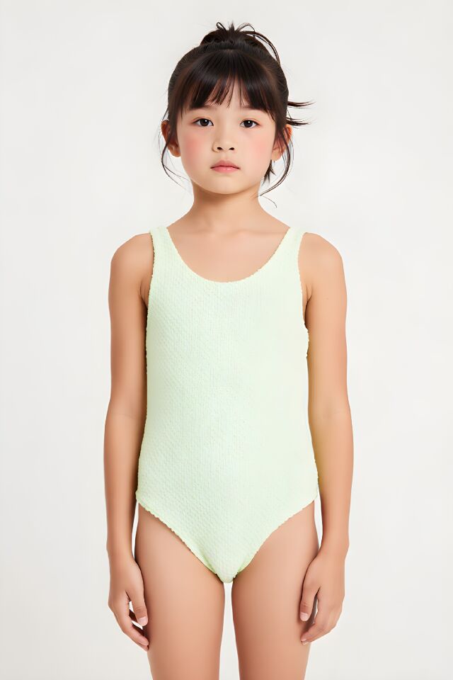 Estiva Kız Çocuk Desenli Mayo