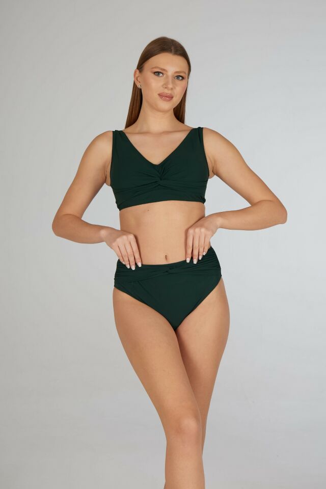 Estiva Kadın Lacivert Concept Geniş Bantlı Toparlayıcı Bikini Takımı