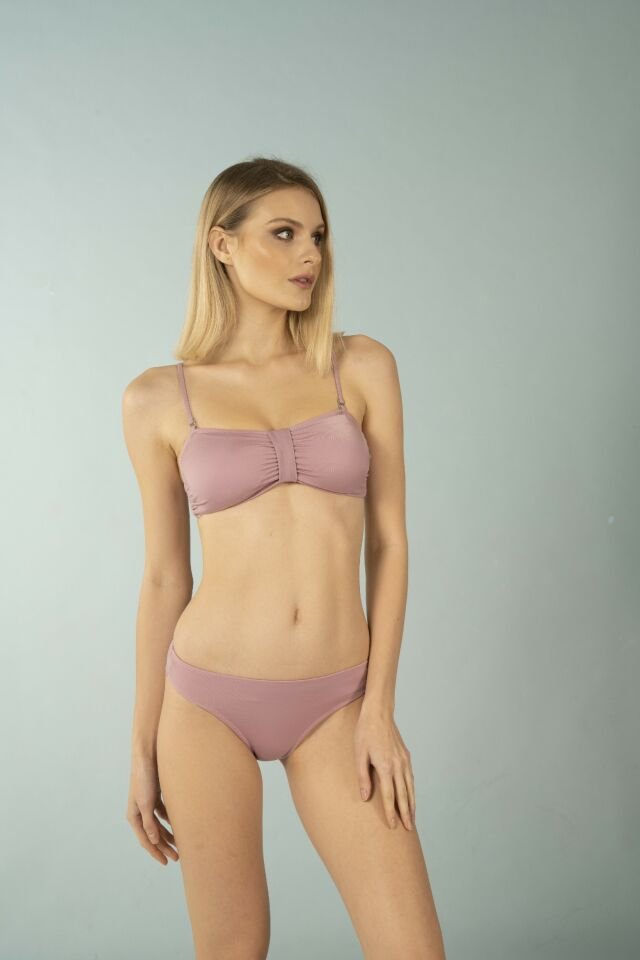 Estiva Luplu Straplez Bikini Takımı - Pudra