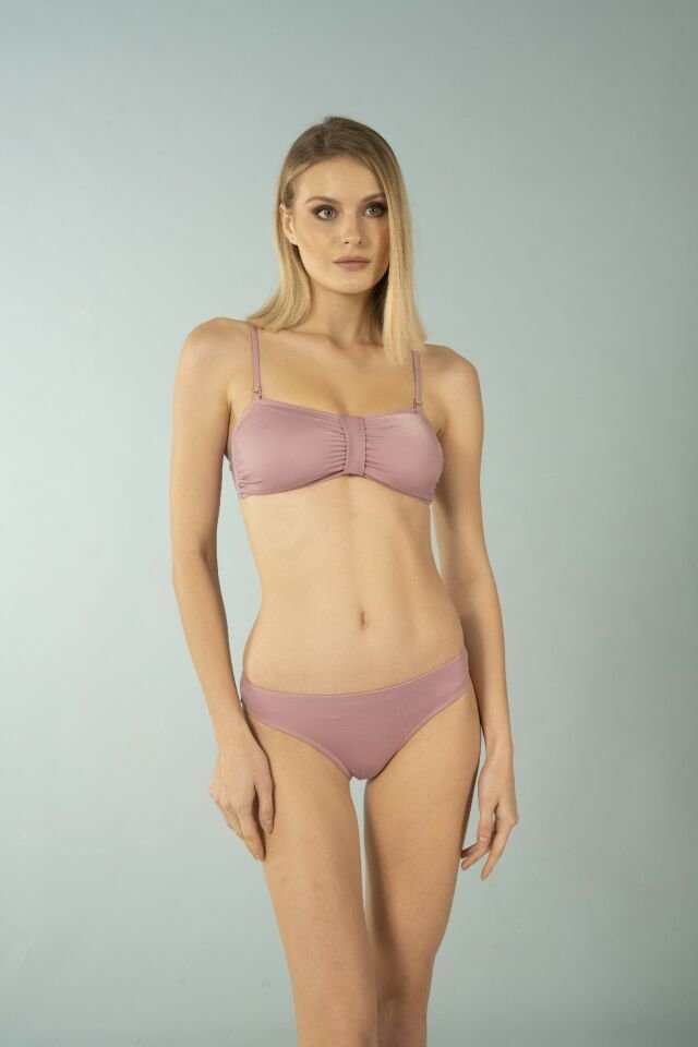 Estiva Luplu Straplez Bikini Takımı - Pudra